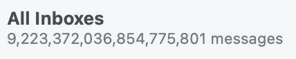 AriX's tweet image. OK Apple Mail I know I’m not on top of my inbox but you don’t have to call me out like this