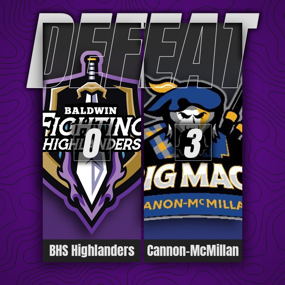 Baldwin HS esports (@baldwinesports) on Twitter photo Yesterday, our #RocketLeague Team fell to <a href="/canonmacesports/">canon.mac.esports</a> with a map score of 0-3
❌Game 1: 1-6
❌Game 2: 0-2
❌Game 3: 1-8
#BHSEsports #Highlanders #BWLoss Yesterday, our #RocketLeague Team fell to <a href="/canonmacesports/">canon.mac.esports</a> with a map score of 0-3
❌Game 1: 1-6
❌Game 2: 0-2
❌Game 3: 1-8
#BHSEsports #Highlanders #BWLoss