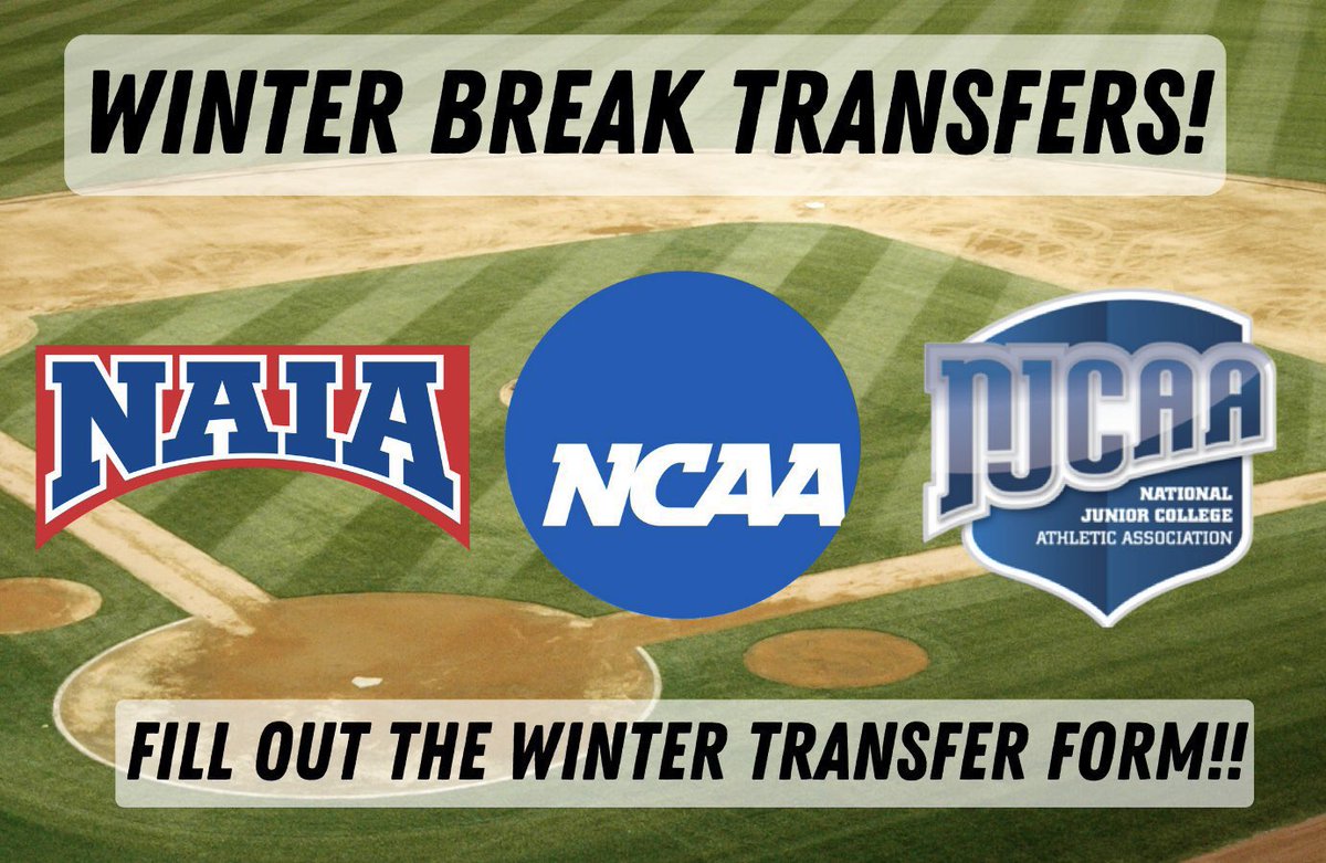 🚨WINTER TRANSFERS🚨

Looking for a college baseball program at the winter break?⚾️

ENTER the Winter Break Transfer Portal!

WINTER TRANSFER PORTAL🔽
form.jotform.com/232835362475158