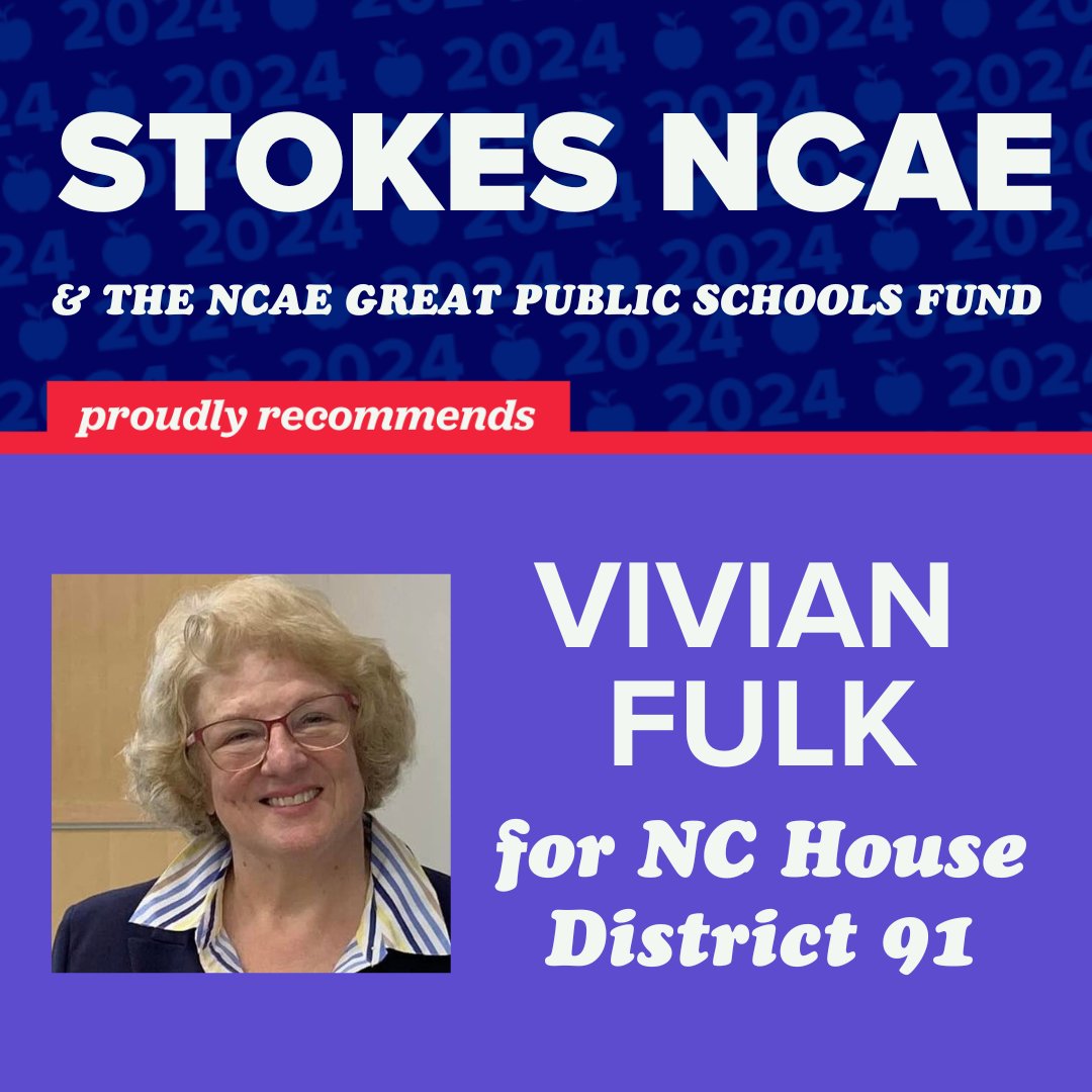 aunthattie's tweet photo. NC Voters have you early voted? I voted for Vivian Fulk who supports public education. #GOTV #SchoolsVoteTogether https://t.co/49NqrnJPbc