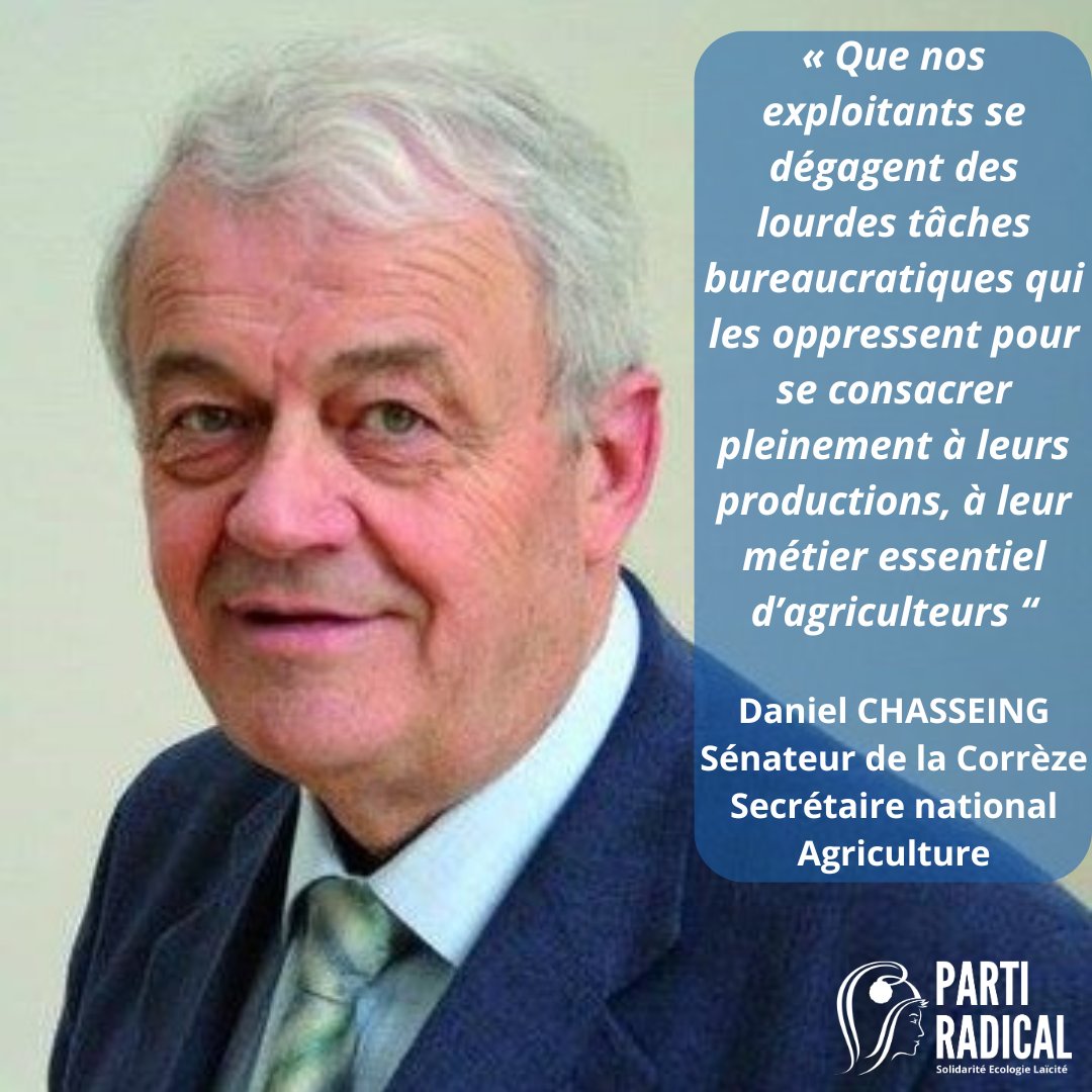 PartiRadical's tweet photo. 🗣️"Des mesures d'urgence légitimes pour nos agricultrices et agriculteurs". A l'initiative de
@DanielChasseing, sénateur de la Corrèze, Secrétaire national #agriculture du @PartiRadical, retrouvez notre position :
👉https://t.co/jIK7UcaX2F https://t.co/RgAzUrjzzd