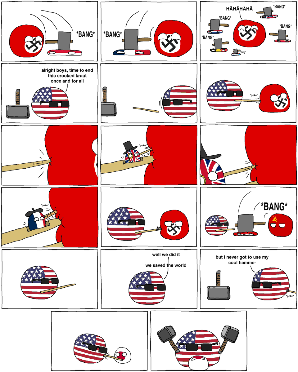 Zimo Comics Hammer Time #WW2 #polandball #Countryballs