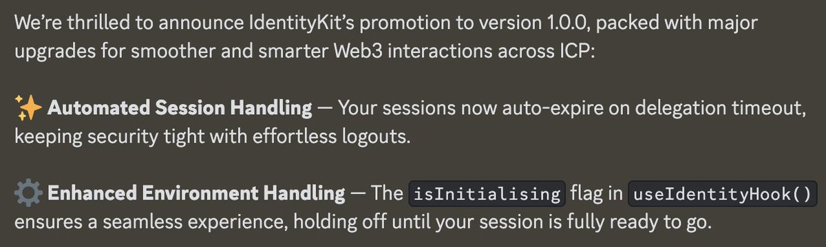 NFID IdentityKit (@nfididentitykit) on Twitter photo 🚀 Breaking News: <a href="/NFIDIdentityKit/">NFID IdentityKit</a> is now officially v1.0.0! 🚀
If you're building on $ICP and want to tap into the full network effects of a thriving $ICP ecosystem, IdentityKit is the tool to break down silos and scale your impact. 🌐 🚀 Breaking News: <a href="/NFIDIdentityKit/">NFID IdentityKit</a> is now officially v1.0.0! 🚀
If you're building on $ICP and want to tap into the full network effects of a thriving $ICP ecosystem, IdentityKit is the tool to break down silos and scale your impact. 🌐