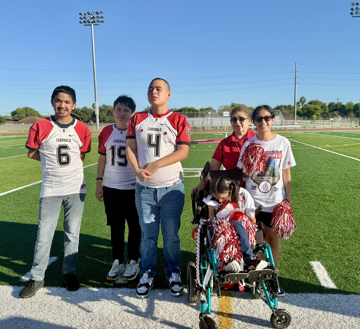 lazuaamaro's tweet image. It was a very Special football game for our students. ♥️ Thank you HHS!#championschoosecisd #wearecardinals #CSND