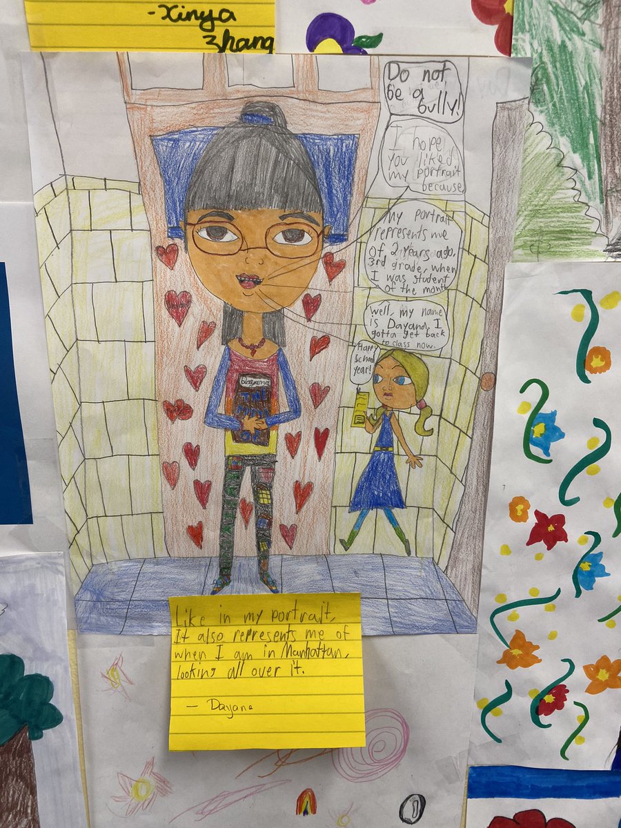 5th Graders are celebrating Global Diversity Awareness Month by studying the portrait work of Kehinde Wiley and creating their own identity portraits. Check out the beautiful work! <a href="/pretto_david/">Dr. David Pretto</a> <a href="/20_doe/">Community School District 20</a>