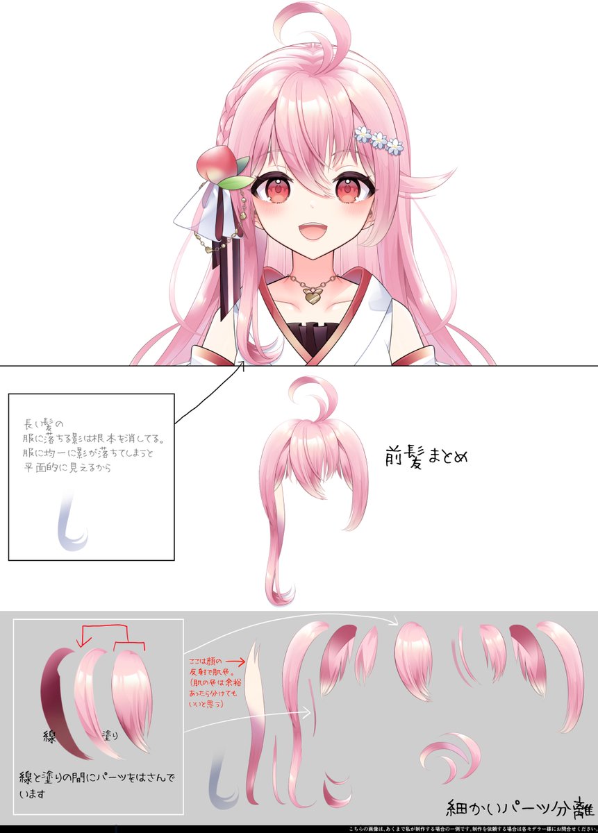 kawase1234567's tweet photo. 一般の人が注目してくれてるので「パーツ分けイラストって何？？」って話なんですが、

こういう感じにばらばらになってるイラストのことです。

普通のイラストじゃなくて、動かすことを前提としてパーツが分かれてて、サイズも大きくて描くのに時間がかかります。
#Live2D https://t.co/qh7ucJk4BO