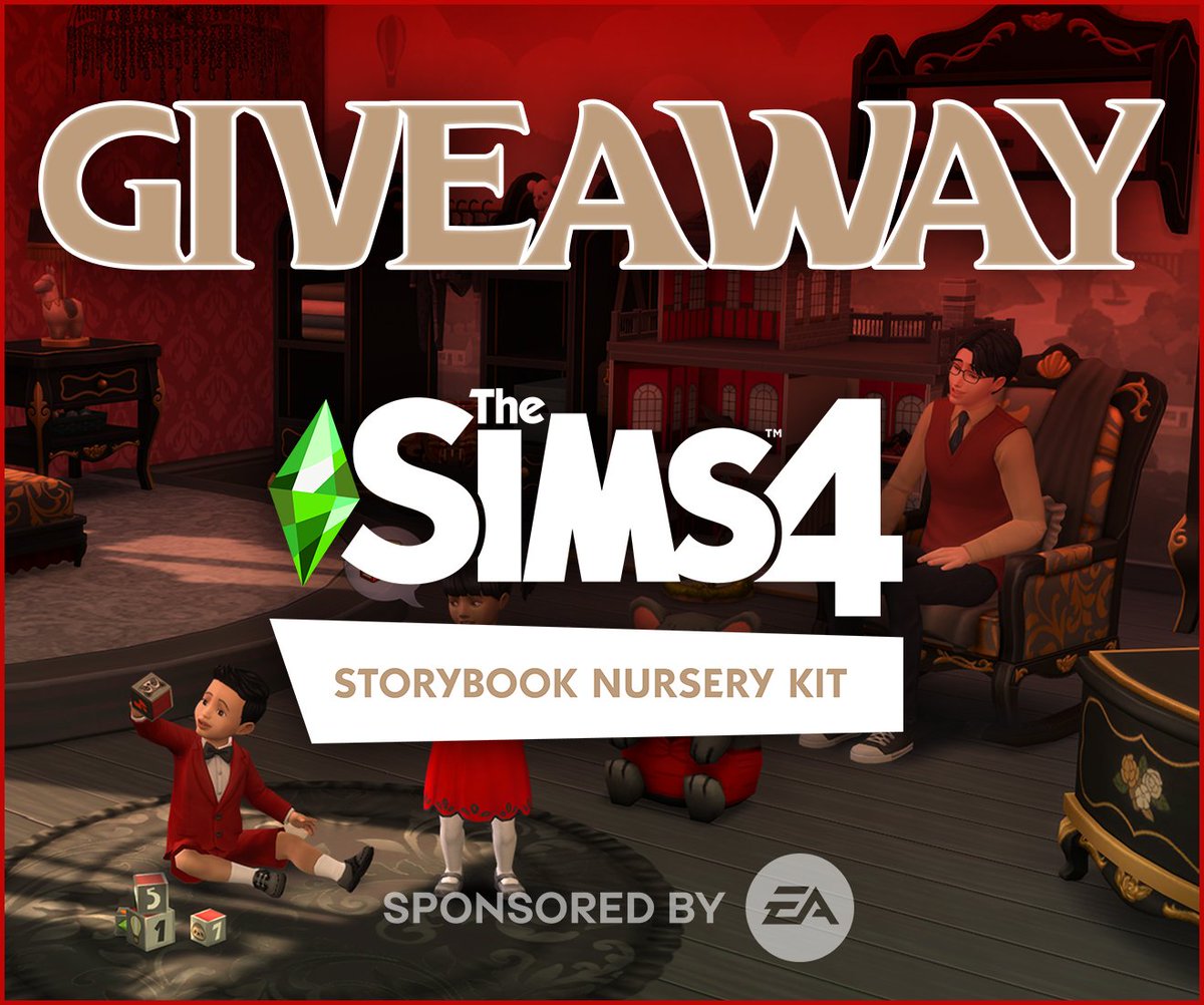 TheKateEmerald's tweet photo. STORYBOOK NURSERY KIT GIVEAWAY      

Thx to #EACreatorNetwork, I give away one copy (EA App/Origin) of The Sims Storybook Nursery Kit               

- Like this post       
- &amp; repost to enter!         
 -Ends October 28 at 9PM CET. Pls open your DMs :)        
#EAPartner #Ad https://t.co/X8xtXg83AD