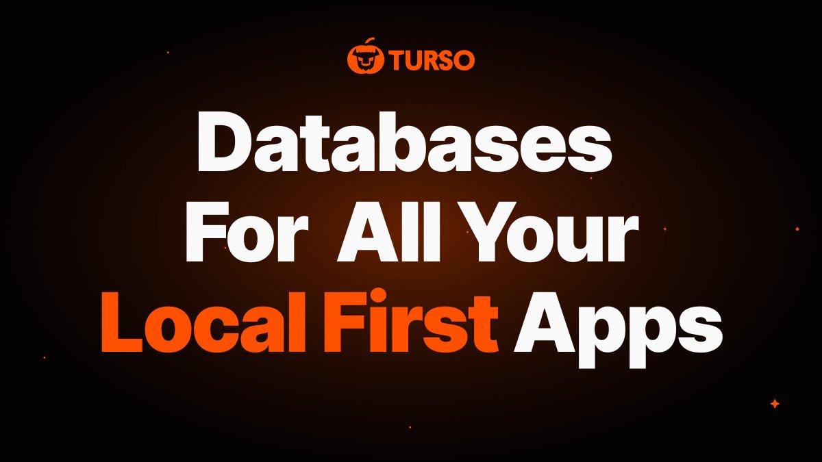 Turso Launch Week 3 Day 5: The ✍️Write Stuff 

Offline Writes for Local First Apps! Link in reply 👇