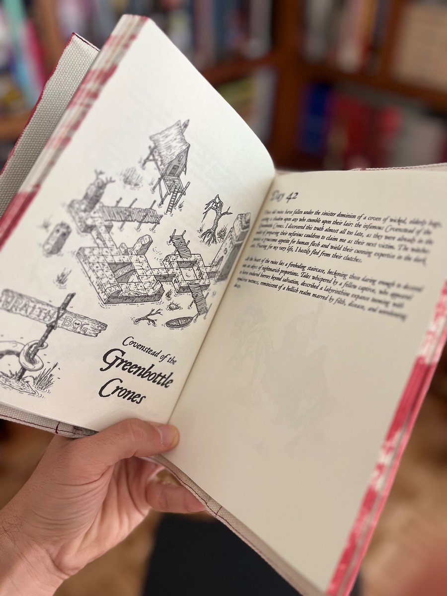 PathsPeculiar's tweet image. Friends, I MADE A BOOK! (link in bio)
Expedition Log is a fictional travel journal based on the works of cartographer and worldbuilder, Paths Peculiar. It recounts the fortunes and misfortunes of a mysterious voyager in search of a legendary lost library.