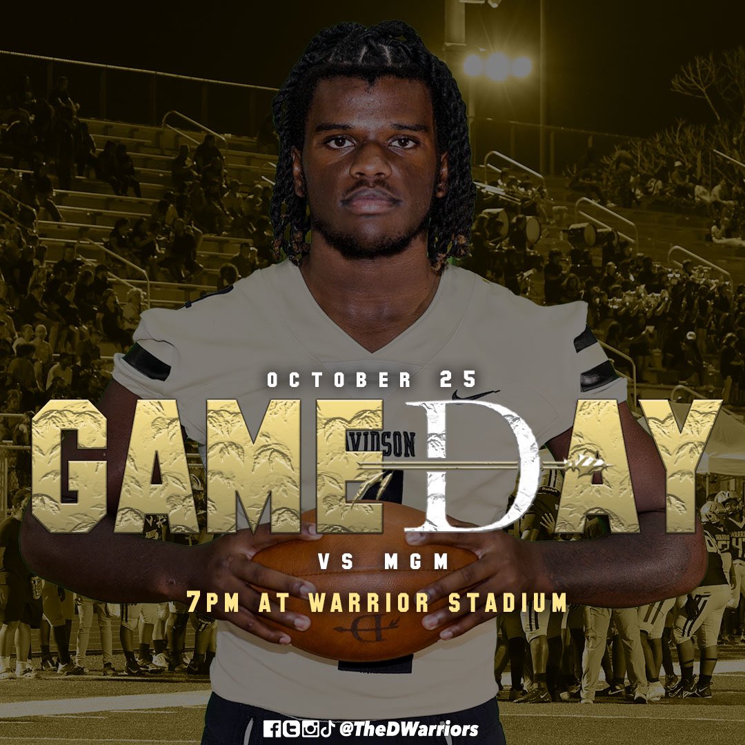 🏈 SENIOR NIGHT!

🏟️ Warrior Stadium at 7pm

🎟️ Tickets at gofan.co/season/81130 (link in bio)

📲 Follow us on Twitter/X @thedwarriors for LIVE updates and highlights 
#Davidson #Warriors #WarriorNation #highschoolfootball
