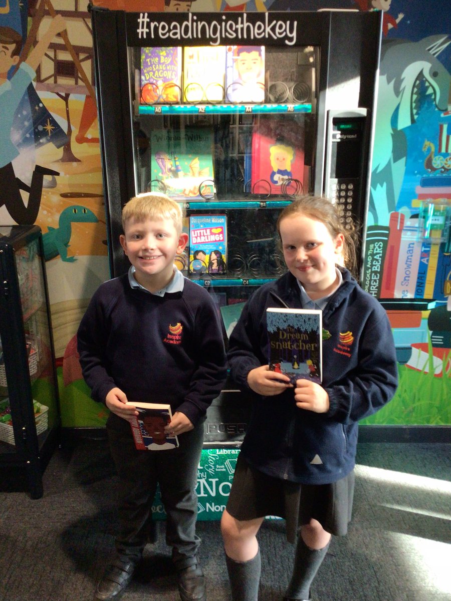 ⭐️ Our half term reading raffle ticket winners ⭐️ These children have shown a love of books and reading and got to choose a book from the vending machine <a href="/Inspired_ToRead/">Reading at Inspire Academy</a> <a href="/Inspire_Ashton/">Inspire Academy</a>