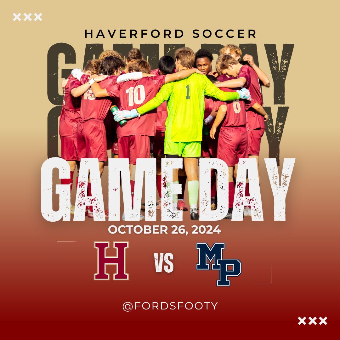 The Fords are back on the field tomorrow, Saturday, October 26th, to take on Malvern Prep in another exciting Inter Ac matchup! Kickoff is at 9:30 AM at Malvern Prep! #GoFords #Brotherhood #InterAcSoccer