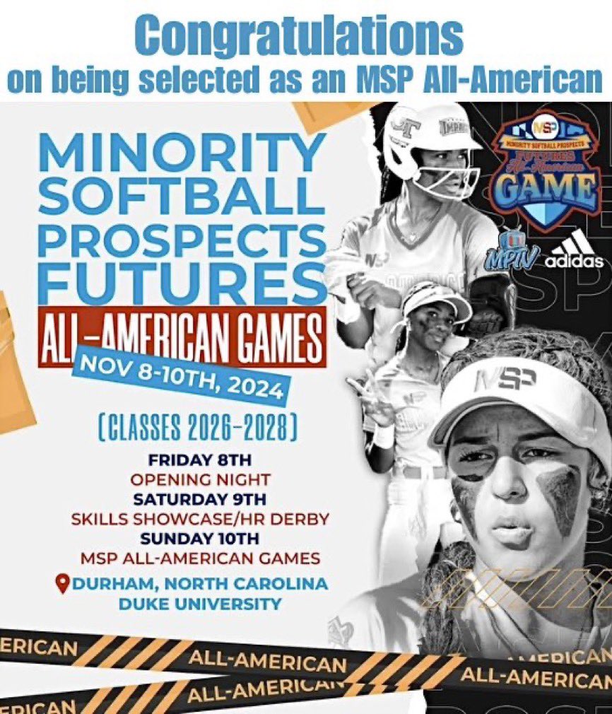 Savanna Griffin (@sjgriffin20) on Twitter photo So thankful to be recognized and selected to play in the <a href="/MSPtakeover/">Minority Softball Prospects</a> all american games for the class of 2026! So thankful to be recognized and selected to play in the <a href="/MSPtakeover/">Minority Softball Prospects</a> all american games for the class of 2026!