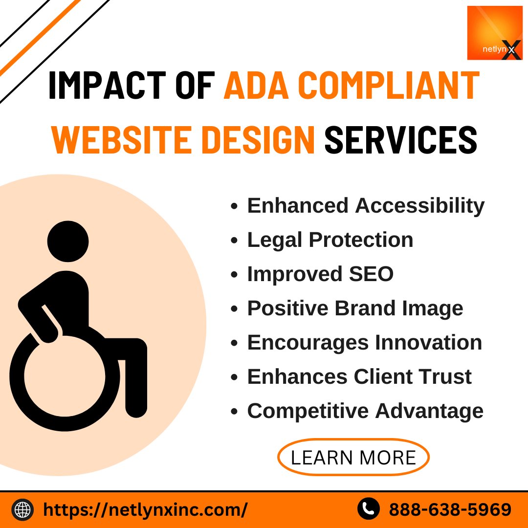 NetlynxInc's tweet photo. Ready to make an impact? Let’s create a digital experience that welcomes everyone! Your Website, Accessible to All! Accessibility isn’t just a feature; it’s a necessity. https://t.co/W2UkNuOa2g
.
.
.
#NetlynxInc #ADACompliance #AccessibleDesign #InclusiveWebDesign https://t.co/gQHTohdkKO