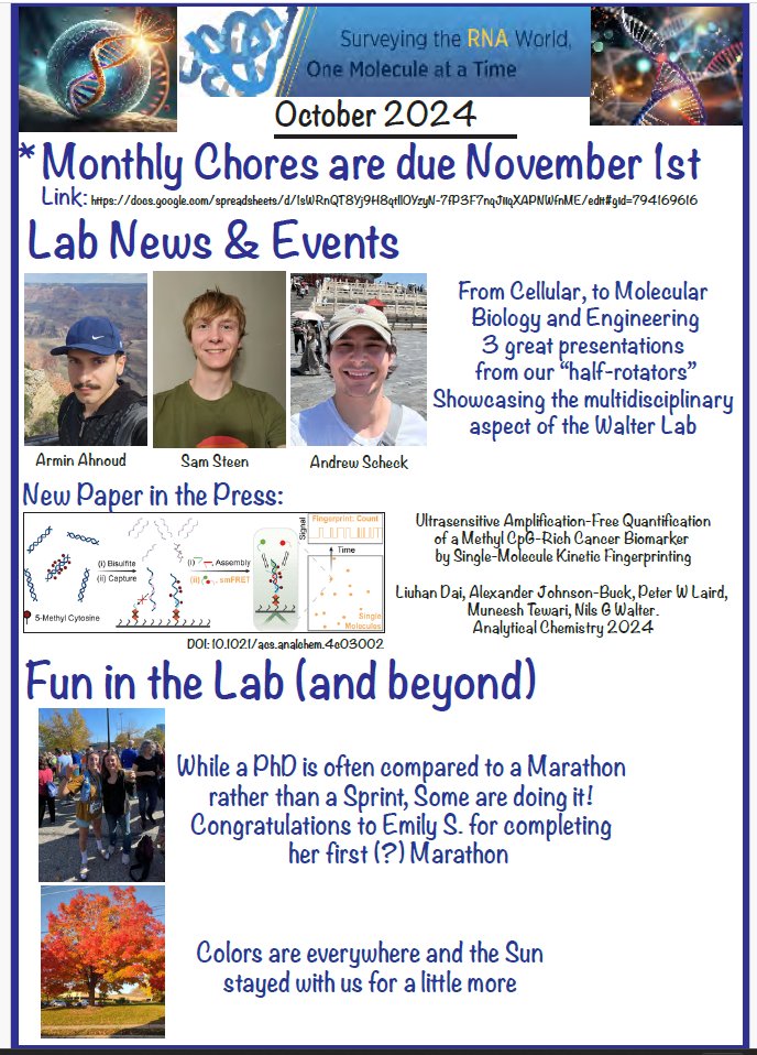 October news from the <a href="/NilsWalterLab/">Nils Walter Lab</a>!