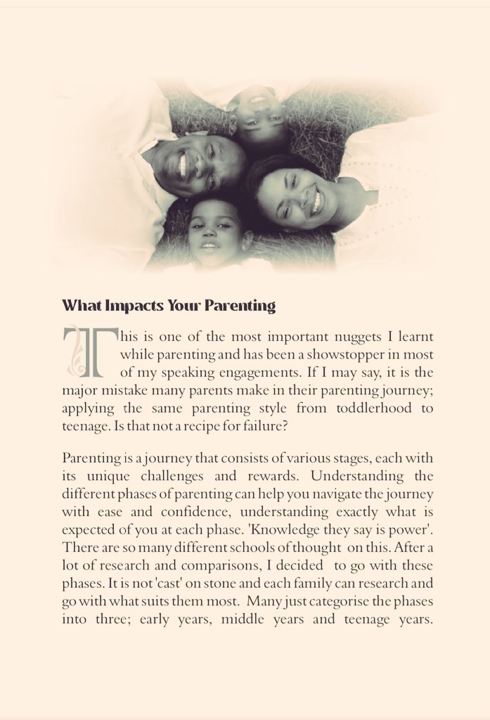 ParentWithSusan's tweet image. Phase 1 - Commander
Phase 2 - Coach
Phase 3 - Counselor 
Phase 4 - Consultant 

'My Parenting Manual '
parentingwithsusan.com

Now selling at introductory price....inbox me for a copy. 

#effectiveparenting