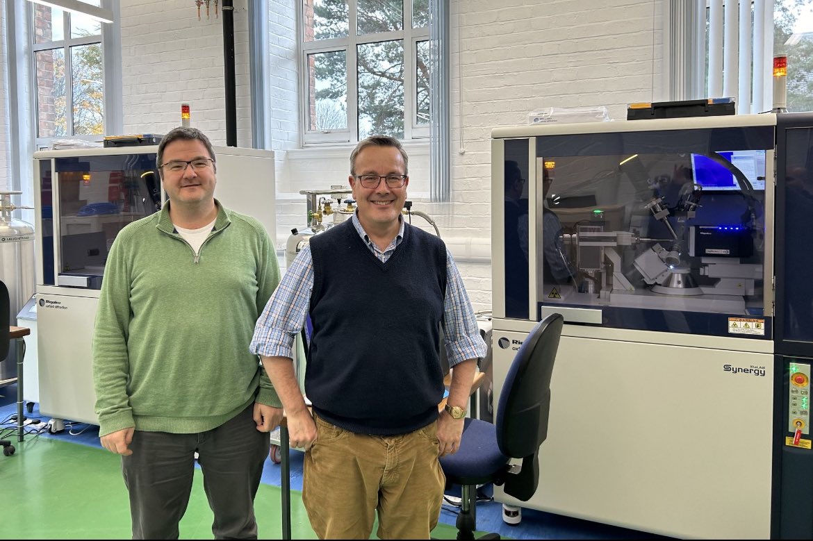Congratulations to Professor Simon Parsons and Dr Gary Nichol on the installation of their new <a href="/rigaku/">Rigaku</a> XtaLAB Synergy R and XtaLAB Synergy S instruments. They will certainly have all bases covered <a href="/EdinburghUni/">The University of Edinburgh</a> #crystallography #Xray