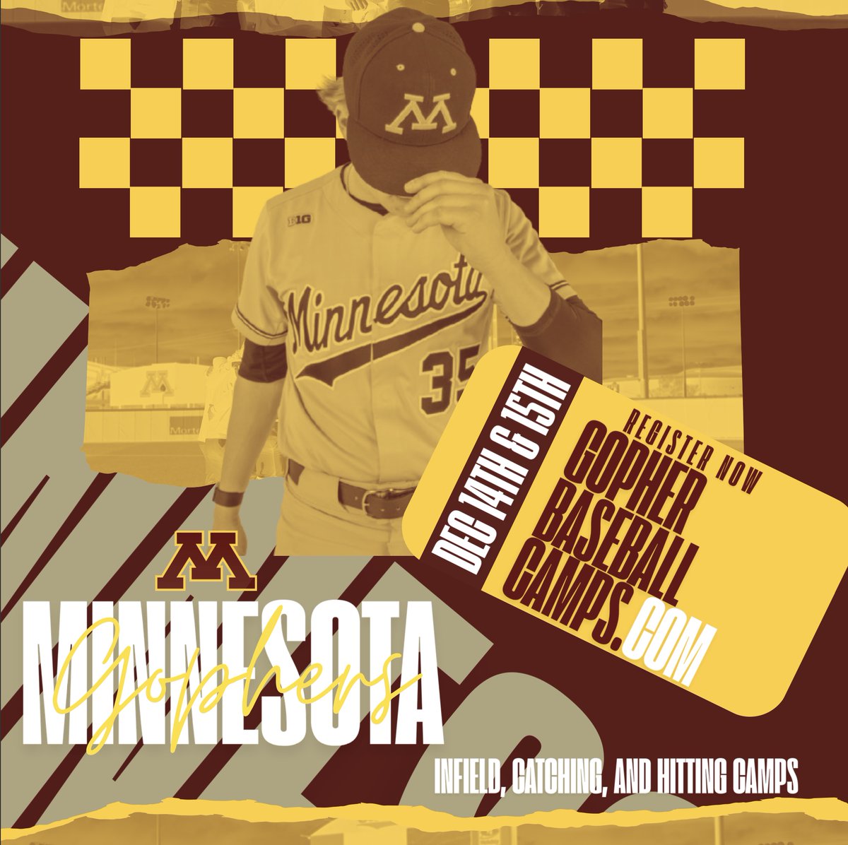 Gopher Baseball Camps (@gopherbbcamps) on Twitter photo No better way to improve this winter than with <a href="/GopherBaseball/">Minnesota Baseball</a> camps!
On December 14th and 15th assistant coaches <a href="/cgandossy6/">Connor Gandossy</a> and <a href="/seaner_moore/">Sean Moore</a> will be leading hitting, catching, and infield camps for 2025 - 2031 grads.
Visit gopherbaseballcamps.com to learn more and sign up γ½οΈ No better way to improve this winter than with <a href="/GopherBaseball/">Minnesota Baseball</a> camps!
On December 14th and 15th assistant coaches <a href="/cgandossy6/">Connor Gandossy</a> and <a href="/seaner_moore/">Sean Moore</a> will be leading hitting, catching, and infield camps for 2025 - 2031 grads.
Visit gopherbaseballcamps.com to learn more and sign up γ½οΈ