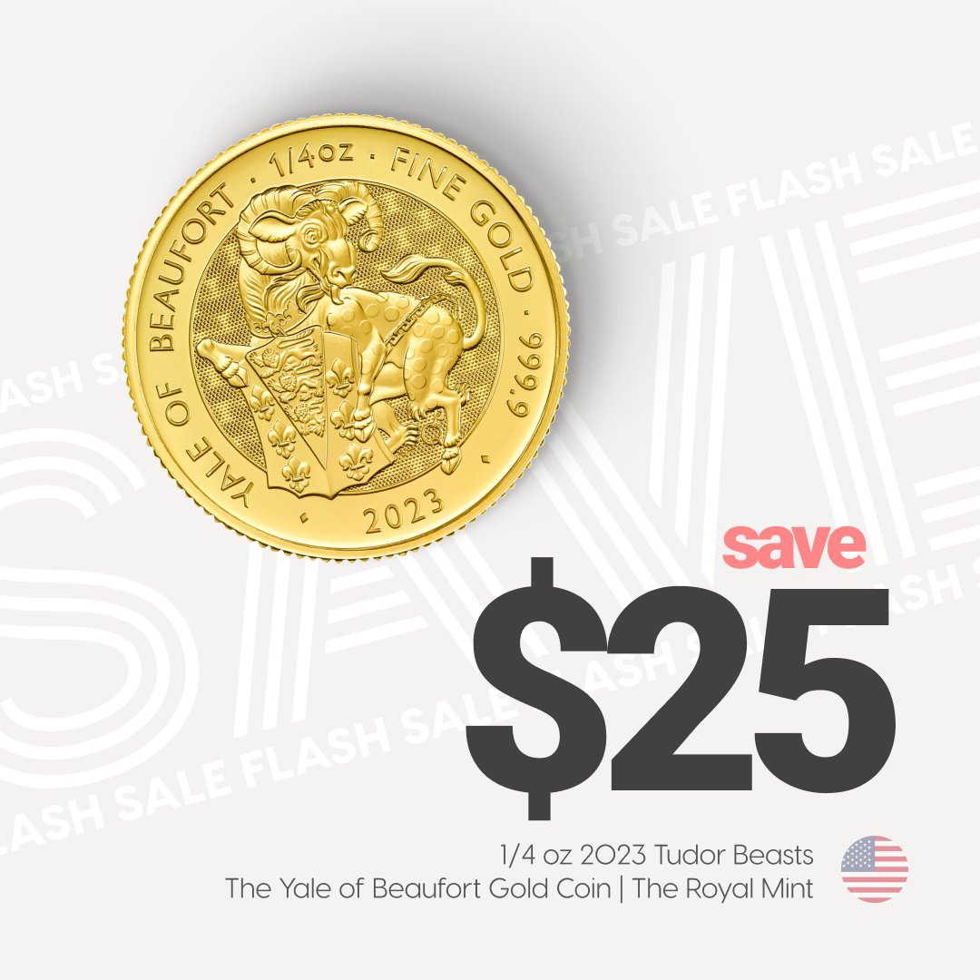 silvergoldbull's tweet photo. Flash sale on today until 5 pm MT, or until quantities last! Don't miss out on great deals!
https://t.co/UeRryddj93
#silvergoldbull #goldcoin #tudorbeasts #throyalmint #gold #yaleofbeaufort https://t.co/LisDxwGBMN