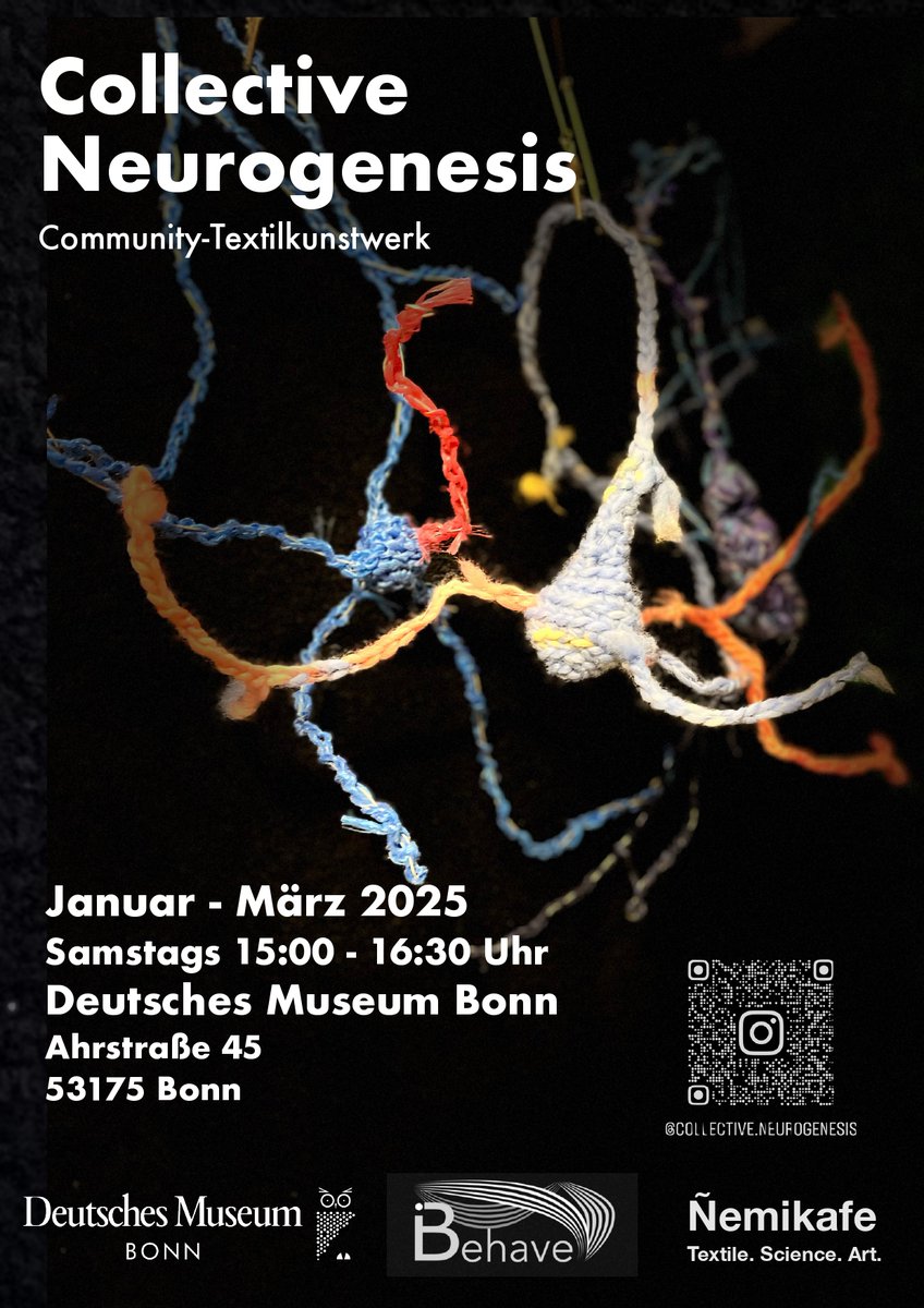 iBehave Network (@ibehavenetwork) on Twitter photo 🔊The iBehave Network is joining the "Collective Neurogenesis" Project Phase 7 at the Deutsches Museum Bonn - Jan to Mar 2025, with Paula from @dzne_en
iBehave partner institutes: @unibonn @UKBonn <a href="/UniCologne/">Universität zu Köln</a> <a href="/RWTH/">RWTH Aachen</a> <a href="/fz_juelich/">Forschungszentrum Jülich | @fzj@social.fz-juelich</a> @mpinb_outreach
Please spread the word!
#Outreach 🔊The iBehave Network is joining the "Collective Neurogenesis" Project Phase 7 at the Deutsches Museum Bonn - Jan to Mar 2025, with Paula from @dzne_en
iBehave partner institutes: @unibonn @UKBonn <a href="/UniCologne/">Universität zu Köln</a> <a href="/RWTH/">RWTH Aachen</a> <a href="/fz_juelich/">Forschungszentrum Jülich | @fzj@social.fz-juelich</a> @mpinb_outreach
Please spread the word!
#Outreach