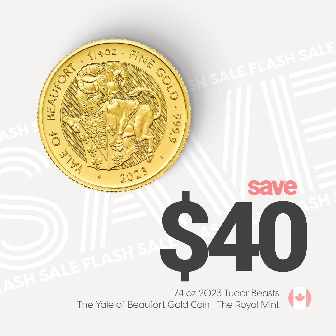 silvergoldbull's tweet photo. Flash sale on today until 5 pm MT, or until quantities last! Don't miss out on great deals!
https://t.co/UeRryddj93
#silvergoldbull #goldcoin #tudorbeasts #throyalmint #gold #yaleofbeaufort https://t.co/LisDxwGBMN