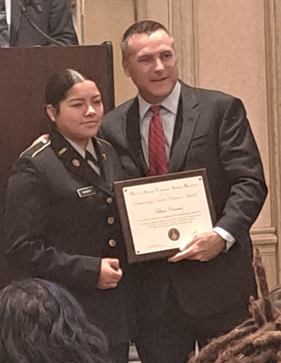 HTF394's tweet image. The Mayor's Annual Volunteer Breakfast.  Talina Cisneros, Outstanding Youth Volunteer &amp;amp; Deborah Trevino Mayor's Distinguishd Service Award