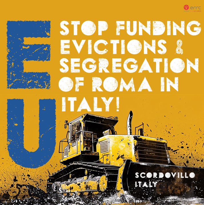 ERRCtweets's tweet photo. Authorities in Calabria 🇮🇹 intend to spend €36 million to evict Roma and put them in a brand new segregated ghetto...using EU funding! 🇪🇺 
Alongside Italian activists, and 9 Members of the @EUparliament, we demand the @EU_Commission  investigate now: https://t.co/VQdDGHEfNv https://t.co/Bmo2ar6Qip