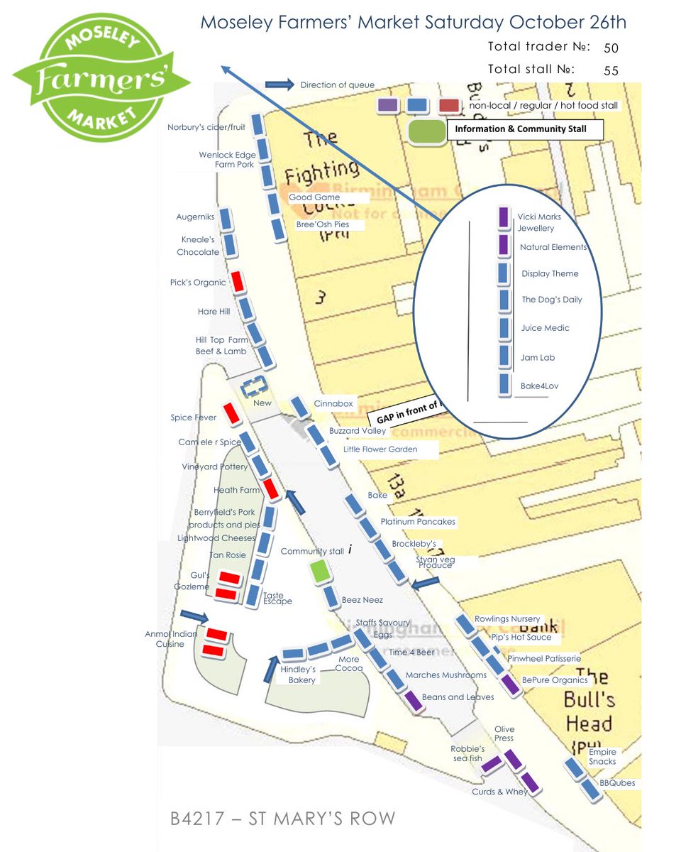 And here is our stalls Map for tomorrow. With who is attending as well 🗺️👍

Anmol 🥘
Augernik 🫐
BAKE 🍰
Bake4Lov 🥮
BBQubes 🪵
Beans Leaves 🫘
Be Pure Organics 🕯️
Beez Neez Honey 🐝
Berryfields 🍖
Bree-Osh Pies 🥧
Brockleby's 🥧
Buzzards Valley 🍷
Cameler Spice 🐫⬇️