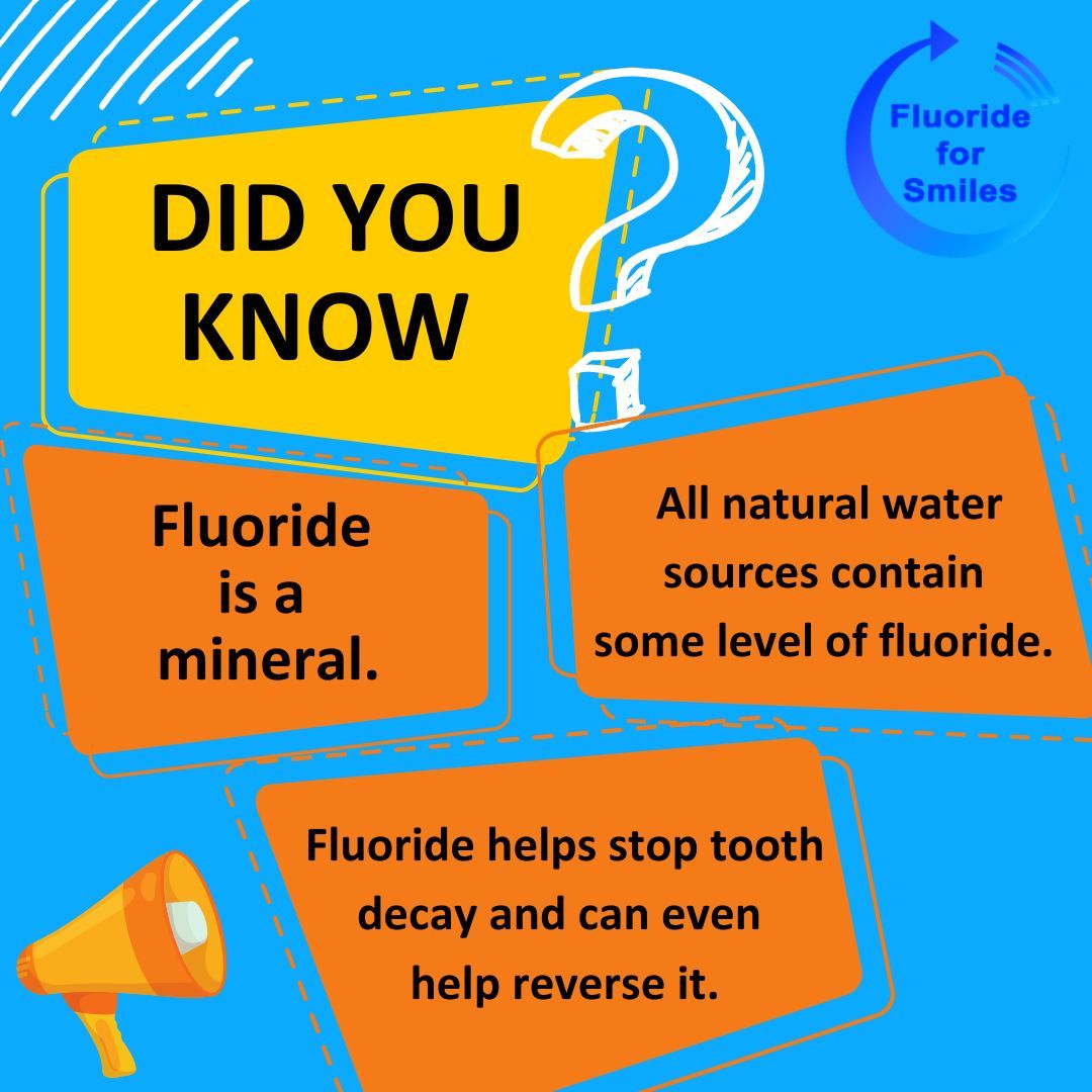 FluorideSmiles's tweet photo. Did you know? 
Fluoridated water works in tandem with fluoride toothpaste, much like air bags add a layer of protection to wearing seat belts in cars.
Learn more at https://t.co/d8RnEz1Ooc https://t.co/rpqJIubWuq