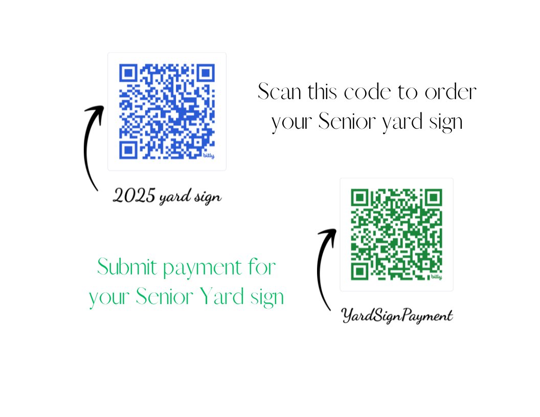 Have your purchased your Class of 2025 yard sign?  Details below!