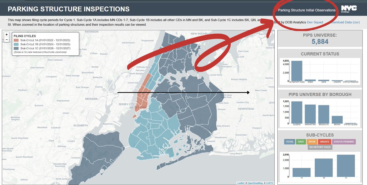 So here’s the question, is your local parking structure safe?

Check out our interactive map which shows the exact location of all of the parking structures in the city that still haven't submitted their required observation report: nyc.gov/assets/buildin…