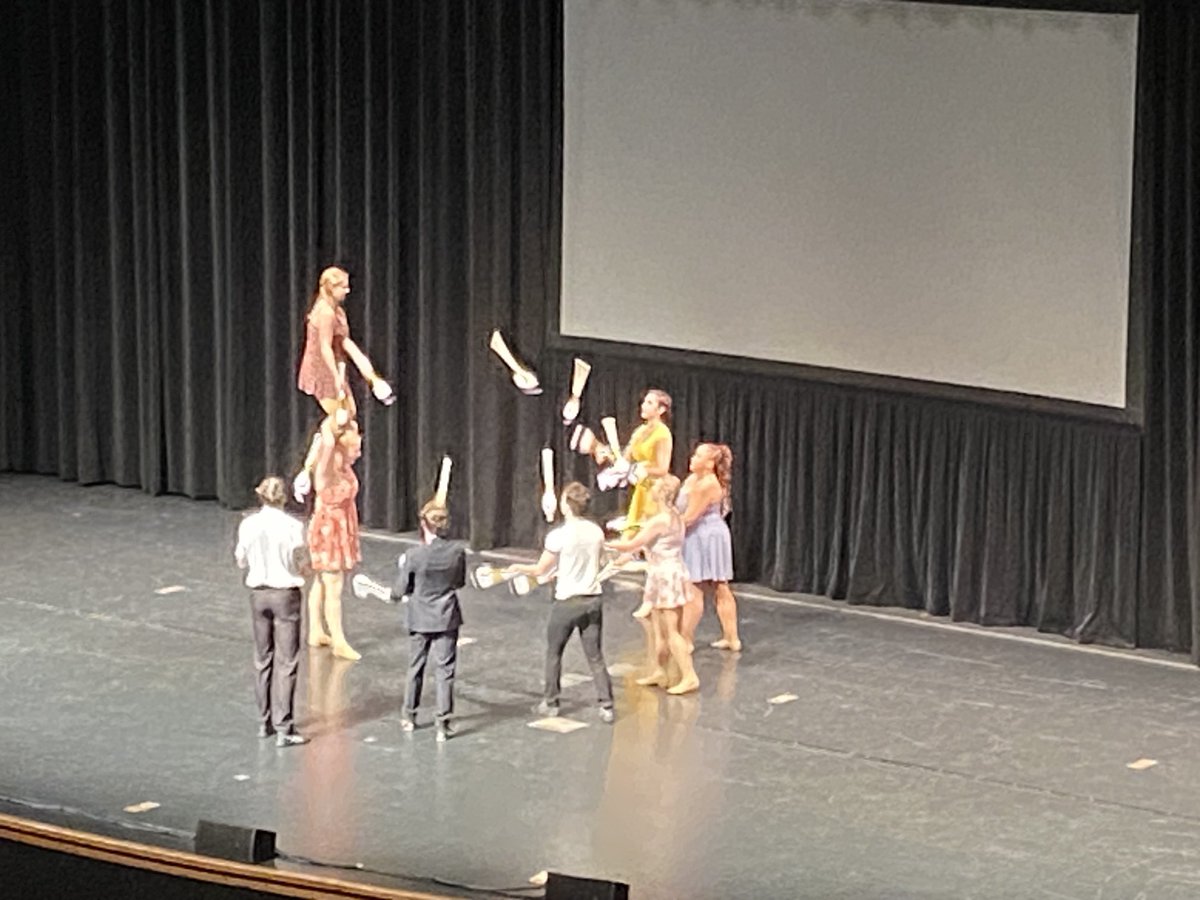 ISU circus performs for our future educators!  ⁦<a href="/StaggHighSchool/">Stagg High School</a>⁩ ⁦<a href="/GammaPhiCircus/">Gamma Phi Circus</a>⁩