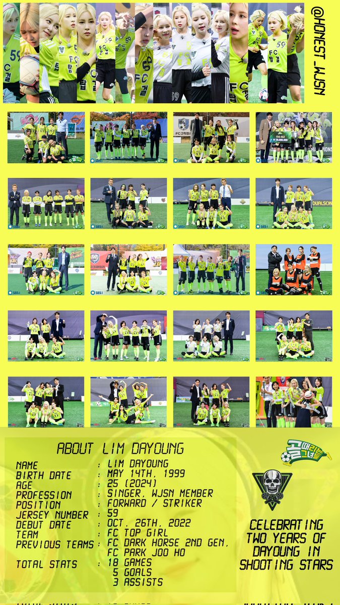 honest_wjsn's tweet image. On this day, two years ago, #Dayoung made her first appearance in SBS's #골때리는그녀들 (#ShootingStars) as new player for FC Top Girl team! ⚽
We're so proud for your efforts &amp;amp; actions along the show! We will wait for your next match soon!
다영이 화이팅!💚

#WJSN #우주소녀 #다영