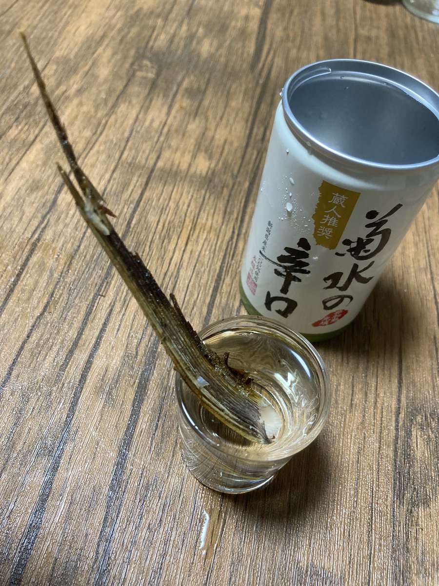 she_rock_hms's tweet photo. トビウオのヒレ酒 https://t.co/o0QiFNw9Yd