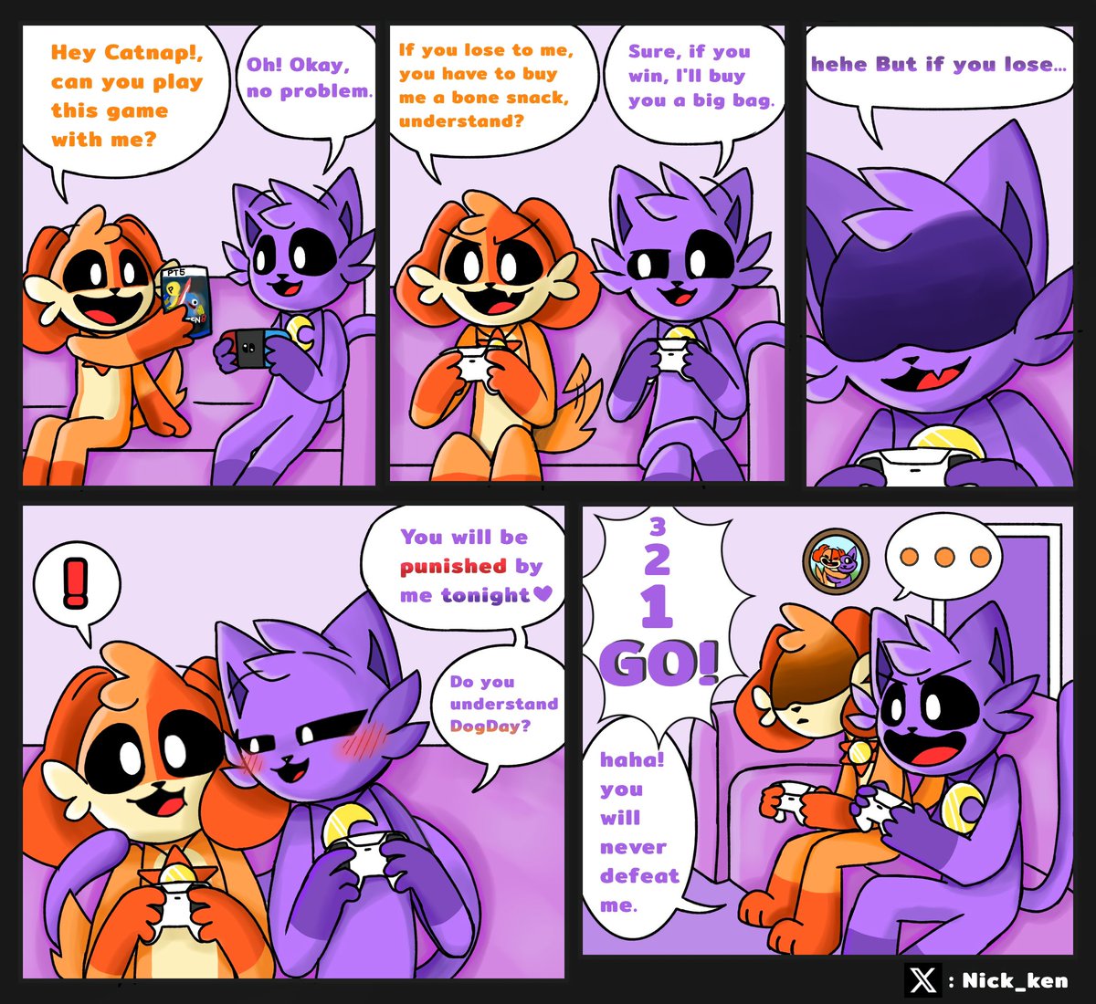 Nick_Ken_037's tweet photo. [ Dogday X Catnap ]
🕹️Play game with me?

#Dogday #Catnap #PoppyPlaytimeCatnap #PoppyPlaytime3fanart #smilingcritterfanart 
#smilingcriters 
#smilingcritterau https://t.co/EoyeAPZNnh