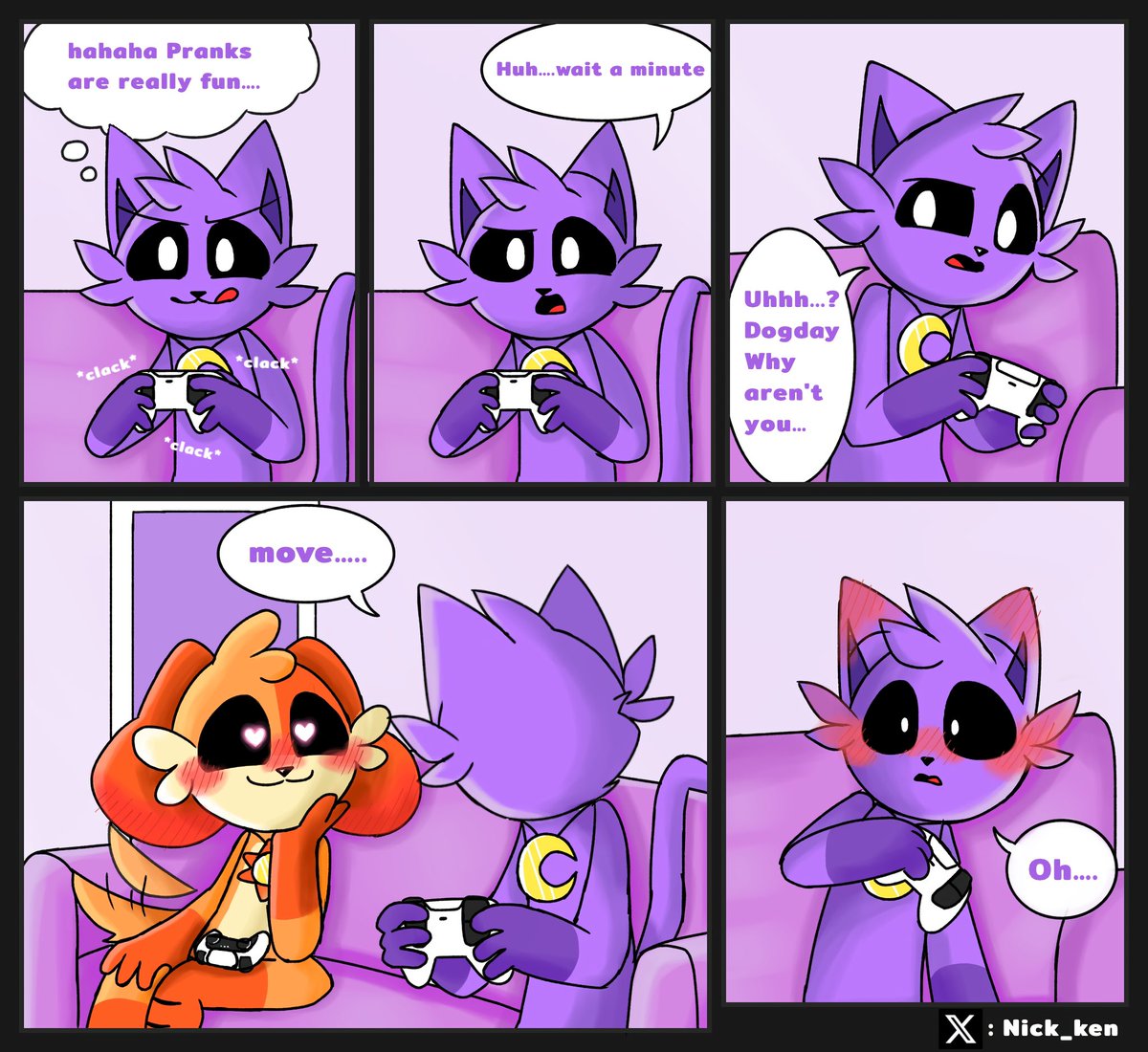 Nick_Ken_037's tweet photo. [ Dogday X Catnap ]
🕹️Play game with me?

#Dogday #Catnap #PoppyPlaytimeCatnap #PoppyPlaytime3fanart #smilingcritterfanart 
#smilingcriters 
#smilingcritterau https://t.co/EoyeAPZNnh