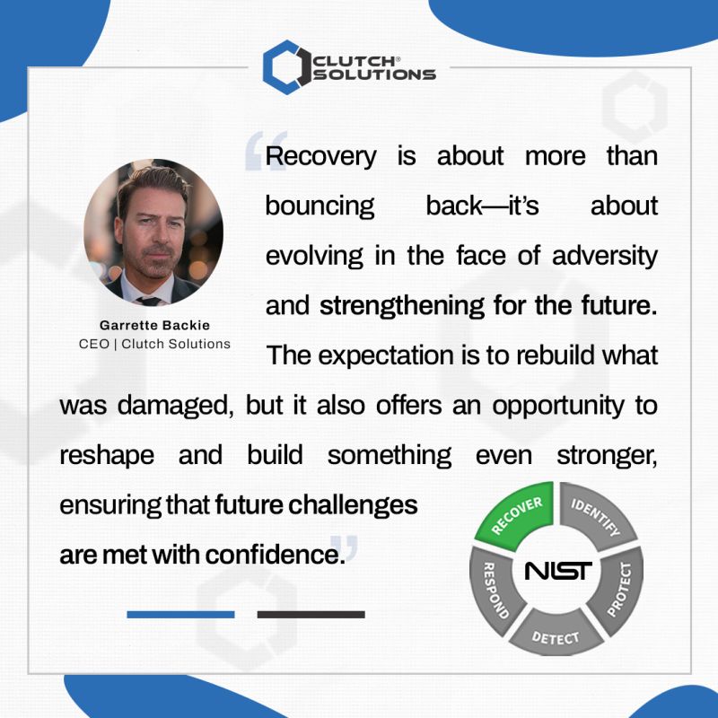 This #CyberAwarenessMonth, as our leadership underscores, cyber incidents are inevitable—and every second counts in protecting your business.

Let Clutch Solutions safeguard your environment and elevate your security posture for the future: clutchsolutions.com/cybersecurity-…