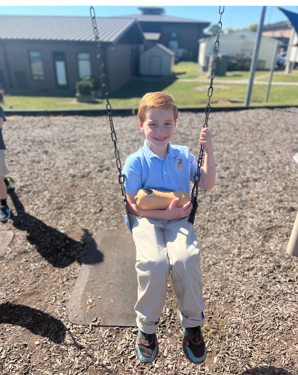 Kindergarten students ⁦<a href="/merrolhydehawks/">Merrol Hyde Magnet</a>⁩ are taking good care of their new friends they created after reading “Sophie’s Squash”. ⁦<a href="/PatZMiller/">Pat Zietlow Miller</a>⁩