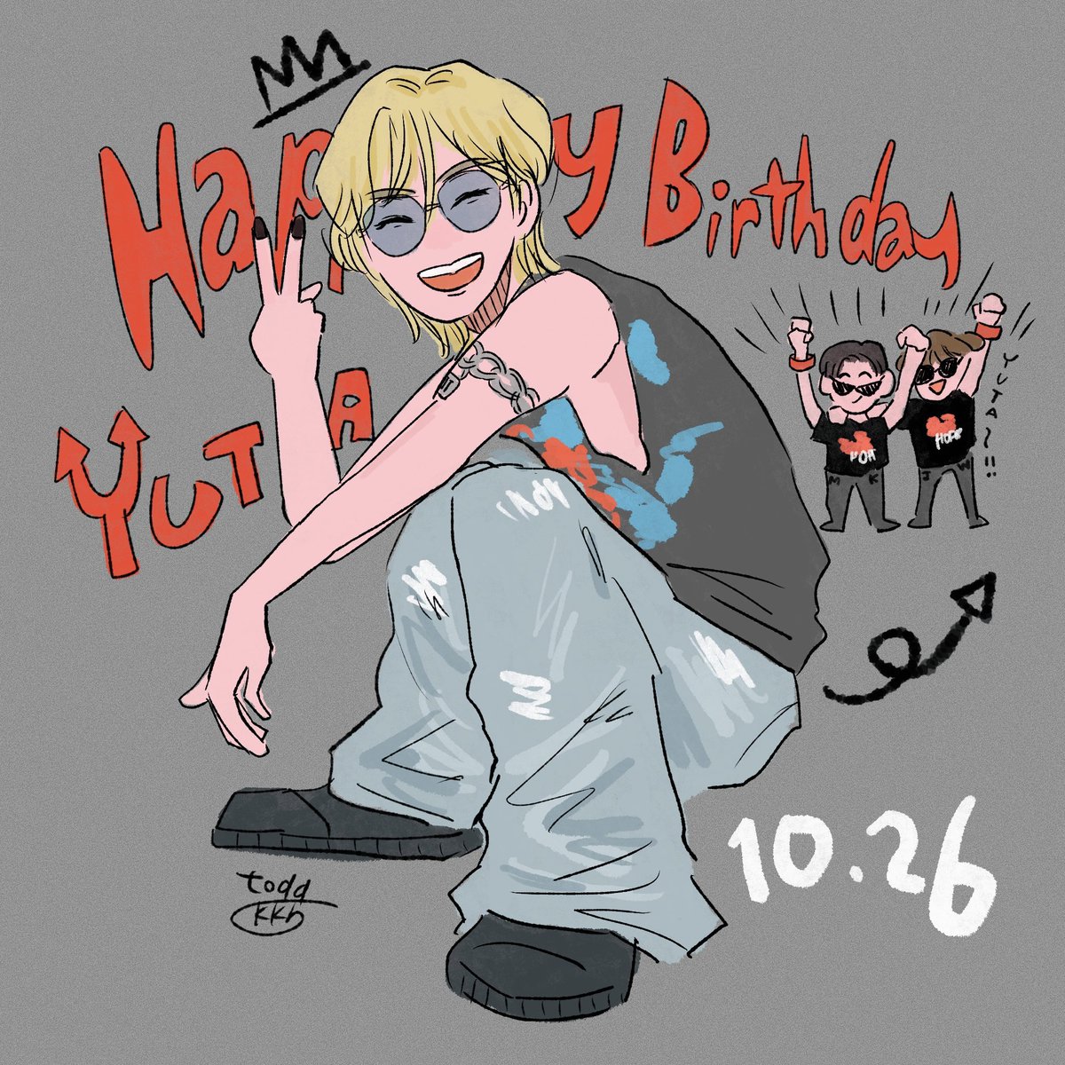 🎉🐙🎂
#HAPPYYUTADAY
#DazzlingRockstarYUTA
#中本悠太_わたし達のHOPE 
#유타생일_에브리바디_스크림
#NCT #NCT127 #YUTA