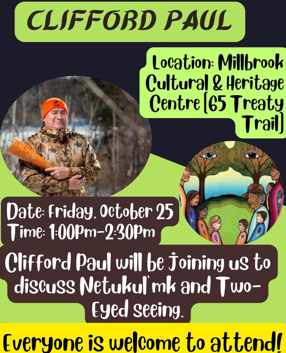 Clifford Paul is presenting at the Millbrook Heritage Center the NSSSTA satellite site.  #staythecourse