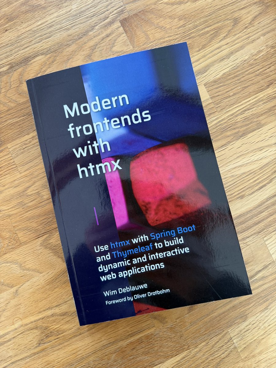 Oliver Drotbohm 🥁 & 👨💻 (@odrotbohm) on Twitter photo Look, ma! I’ve got a book forwarded that I foreworded! 🥳 Thanks, <a href="/wimdeblauwe/">Wim Deblauwe</a>, and congrats on the print release! 👏🙌 #htmx Look, ma! I’ve got a book forwarded that I foreworded! 🥳 Thanks, <a href="/wimdeblauwe/">Wim Deblauwe</a>, and congrats on the print release! 👏🙌 #htmx