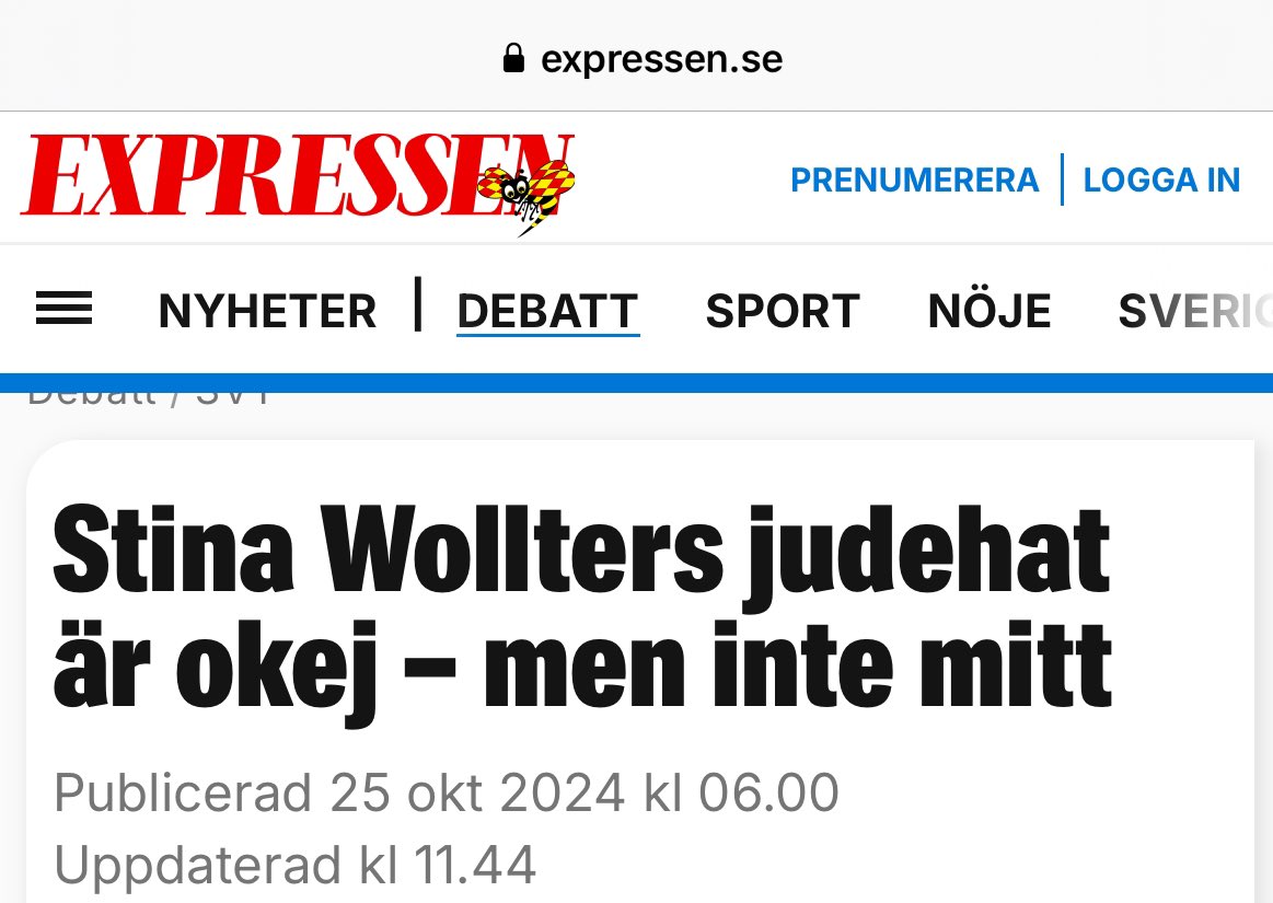 Fick en legit stroke av denna rubrik.