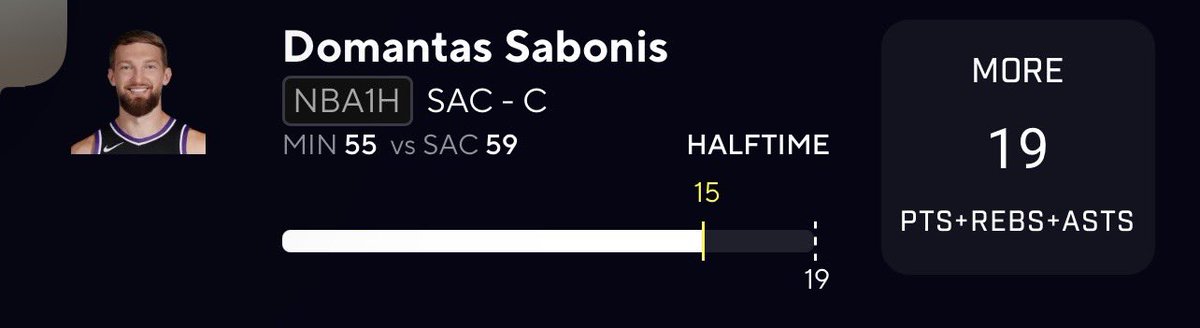 sabonis chalked da first pair 😒