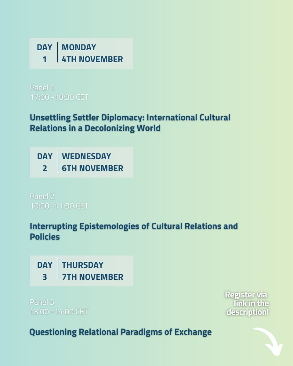 ifa - Research on International Cultural Relations (@ifacultextern) on Twitter photo 🔎Curious about current debates/practices on decolonizing #InternationalCulturalRelations? Register now for the next #ICRRA2024 conference ➡️ bit.ly/ICRRAConferenc… <a href="/BritishCouncil/">British Council</a> @sarah_ek_smith <a href="/Meike_Lettau/">Meike Lettau</a> <a href="/AnitaBudziszew1/">Anita Budziszewska</a> <a href="/Skawennati/">Skawennati</a> <a href="/UA_Institute/">Ukrainian Institute</a> 🔎Curious about current debates/practices on decolonizing #InternationalCulturalRelations? Register now for the next #ICRRA2024 conference ➡️ bit.ly/ICRRAConferenc… <a href="/BritishCouncil/">British Council</a> @sarah_ek_smith <a href="/Meike_Lettau/">Meike Lettau</a> <a href="/AnitaBudziszew1/">Anita Budziszewska</a> <a href="/Skawennati/">Skawennati</a> <a href="/UA_Institute/">Ukrainian Institute</a>