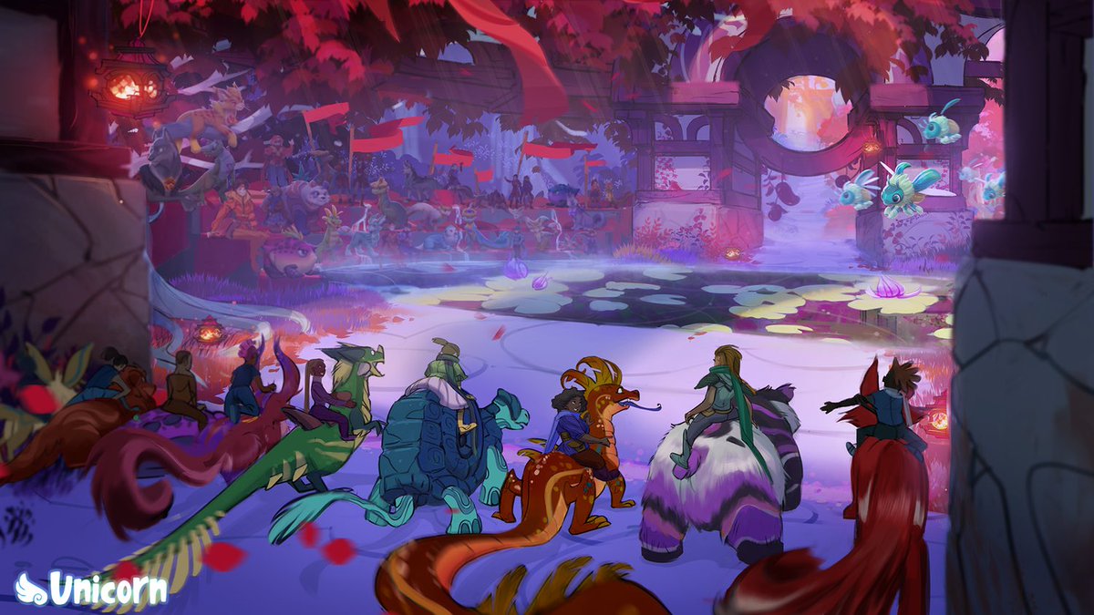 EverhavenWorld's tweet image. Like #Everhaven, #ProjectUnicorn was a WIP game at Phoenix Labs, but was cancelled by the company’s new owner, Forte. A racing multiplayer where you bond with collectible mounted creatures in a magical world. #cancelledgames

Art by @AnnelieseMak, Kimberly Parker and @justinchans