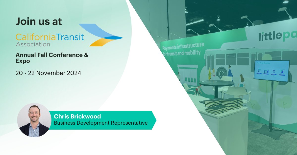 Want to know more about improving rider experience with open loop payments? We’ll be at <a href="/CalTransit/">California Transit Association</a>'s 59th Annual Fall Conference &amp; Expo, let’s meet and chat about it. 

Get in touch to set up a meeting. 
#caltransit58 #publictransit