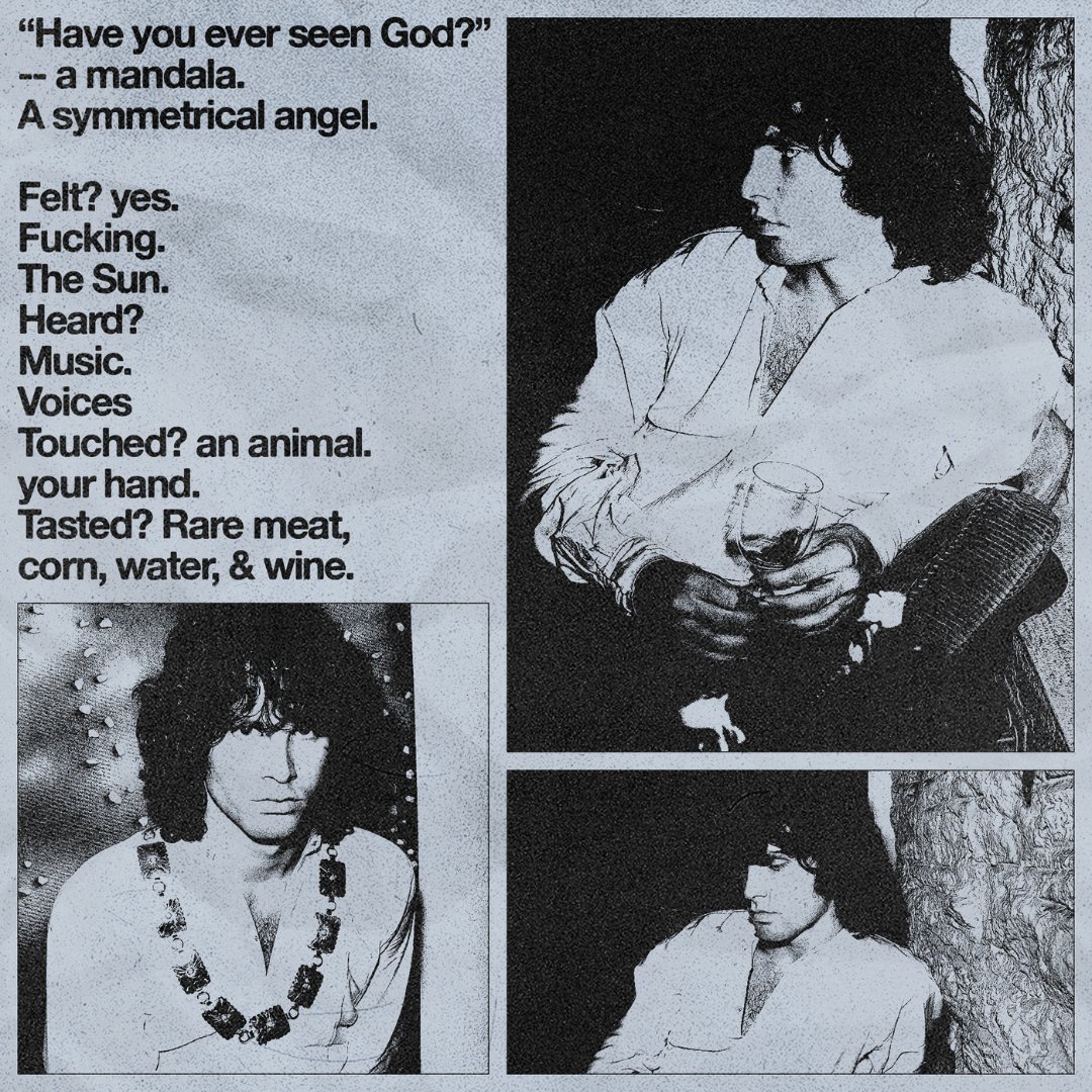 Have you ever?

#JimMorrisonPoetry

Photos by Gloria Stavers.