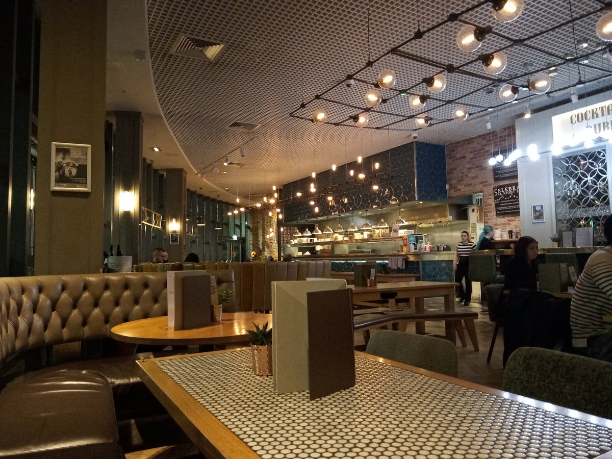 Tarliebear's tweet photo. What a great Friday with tapas at @allbarone @NetworkRailBHM. The food was yummy and the company was even better #tarlietravels #spanishtapas @visit_bham @Bullring https://t.co/Ym59P5lTnO