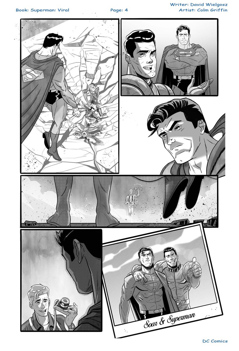 Colgriff84's tweet image. I’m just back from #newyorkcomiccon where I was lucky enough to get a lot of great feedback on my sample #superman pages. Here are those pages. #manofsteel #ClarkKent