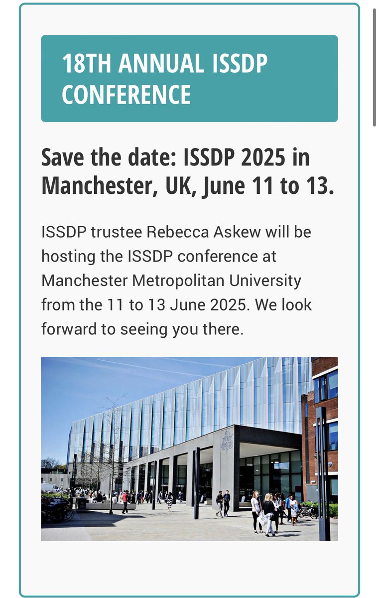#LxAddictions24 

🔥🌍 Save the date for the 2025 International Society for the Study of #DrugPolicy conference in Manchester UK - 11-13 June 2025 🌏🔥

We look forward to seeing you there! 

#ISSDP2025